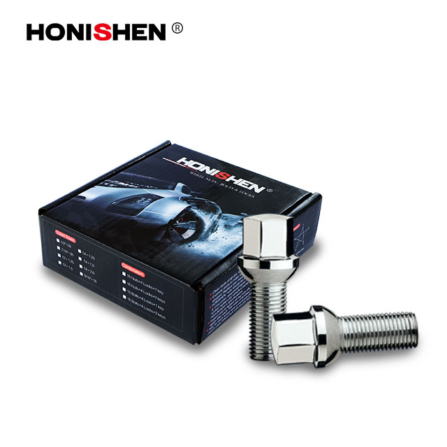 17mm Hex 45mm Thread Length M14*1.5 10.9 Grade Cone Seat Steel Lug Bolt 92745