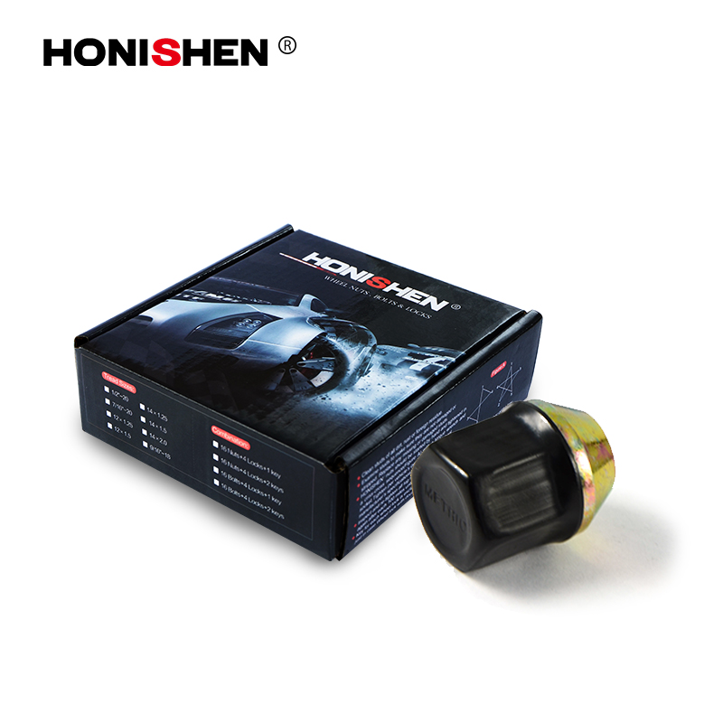 13100 31mm Long 22mm Hex Black SST Lug Nuts 611-152.1