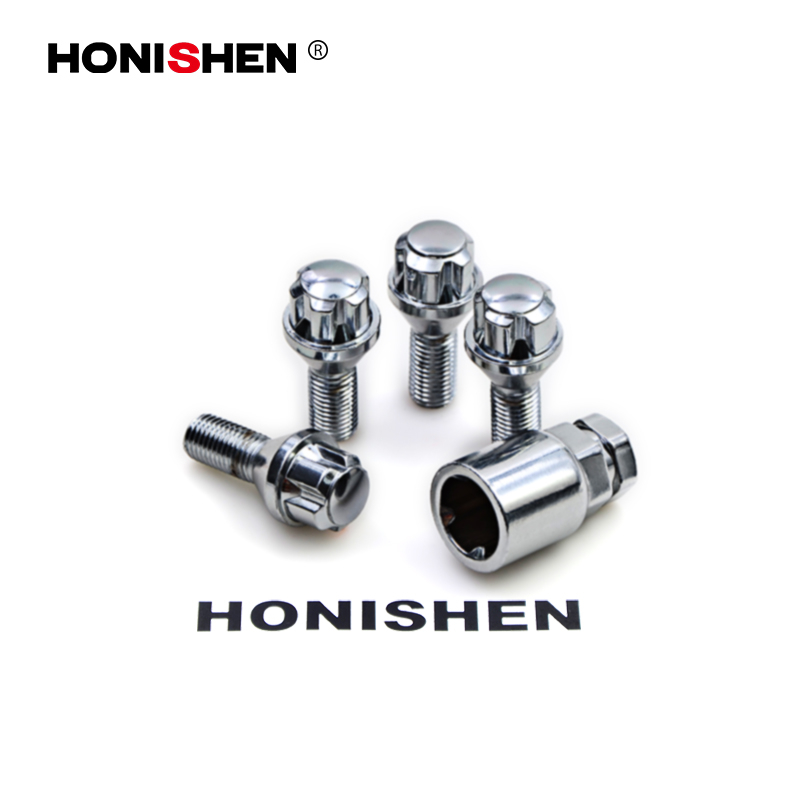 23 Height Chrome Finish Wheel Bolt Locks 73523