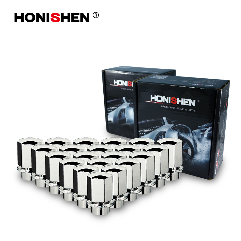 7/8" Hex 1.54" Length Chrome Mag Shank Lug Nuts 15101