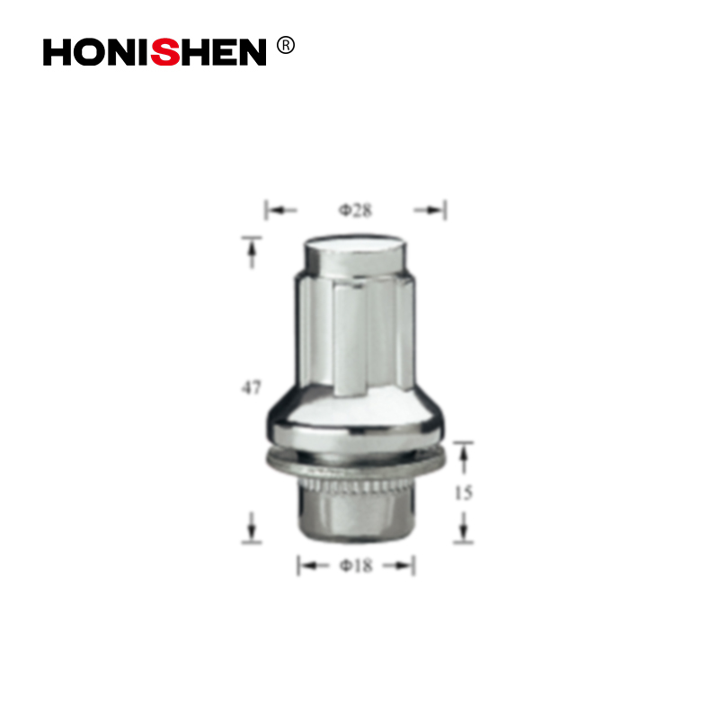 Toyota/Nissan XX Long Chrome Mag Lug Nut Locks w/Washer 47140