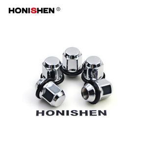 13/16" Hex Concial Seat Bulge Acorn Wheel Lug Nuts Attached Washer 13734