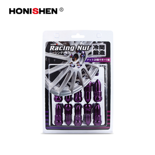 12x1.25 Red Plating Wheel Lug Steel Nuts 49053