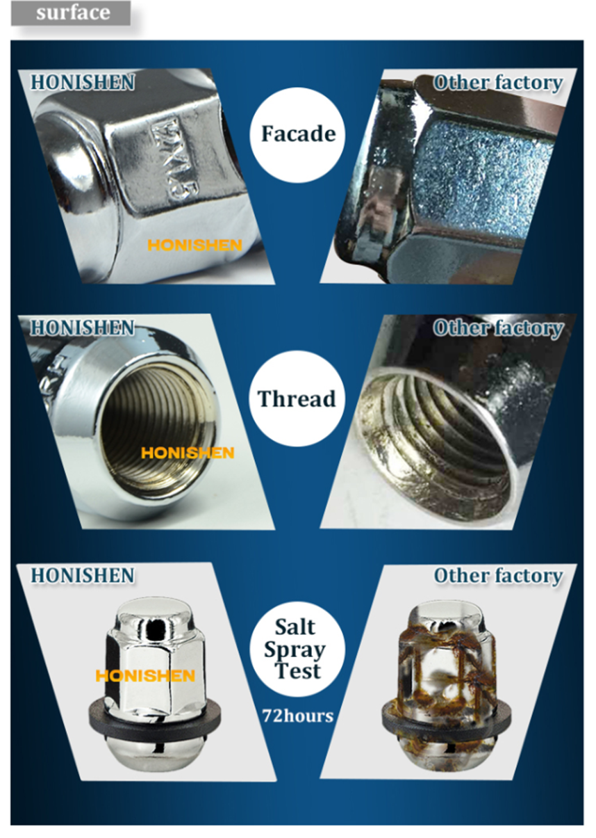 3/4‘’ Hex SR12 Chrome 2 Pcs Auto Lug Nuts 13731