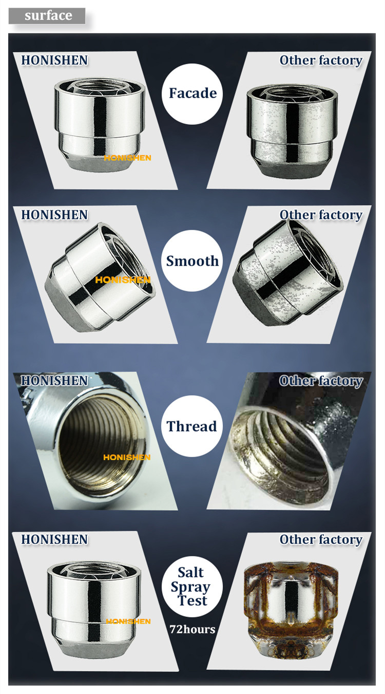 cone seat locking lug nuts