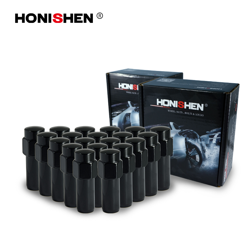 13/16" Hex 2.36" Black Mag Style Cragar Lug Nuts 15102