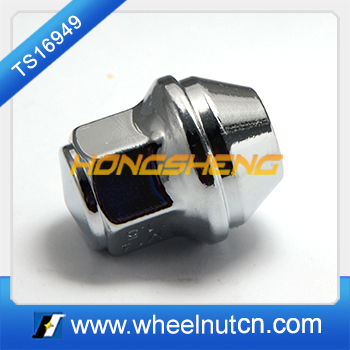 13968 Hot Sale 1/2" Thread Size Chromed 3/4" Hex Car Bulge Nut 611-303