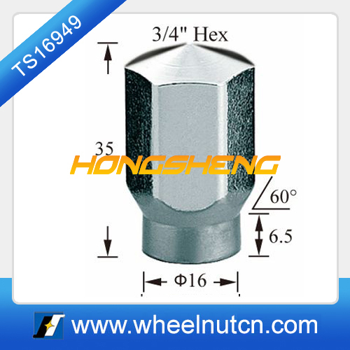 3/4” Hex Chrome Wheel Lug Nuts 12540