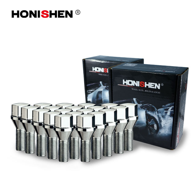 M12*1.5 19mm Hex 21mm Thread Length 10.9 Grade Cone Seat Steel Lug Bolt 93921