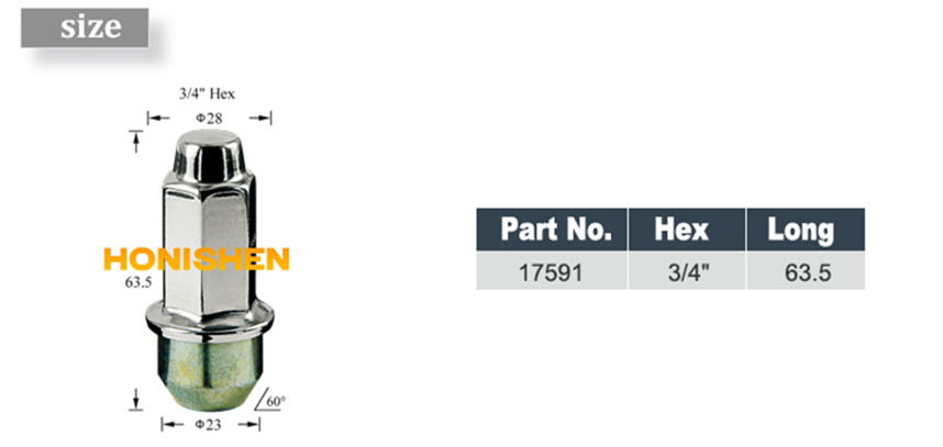 Stainless Steel Cap Lug Nuts