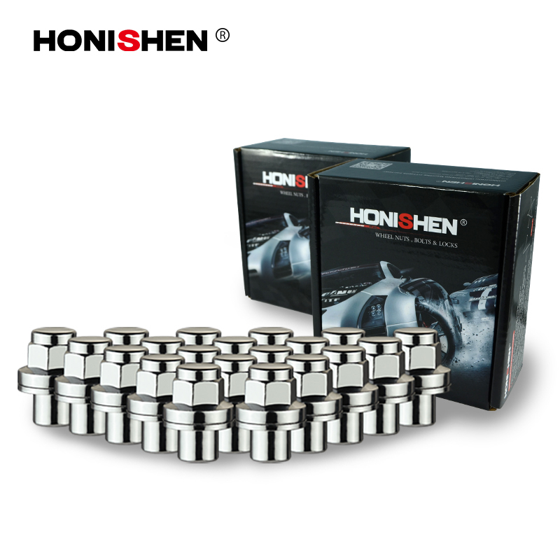 8 Grade 7/8" Hex 1.89" Length Long Shank Lug Nuts 17242