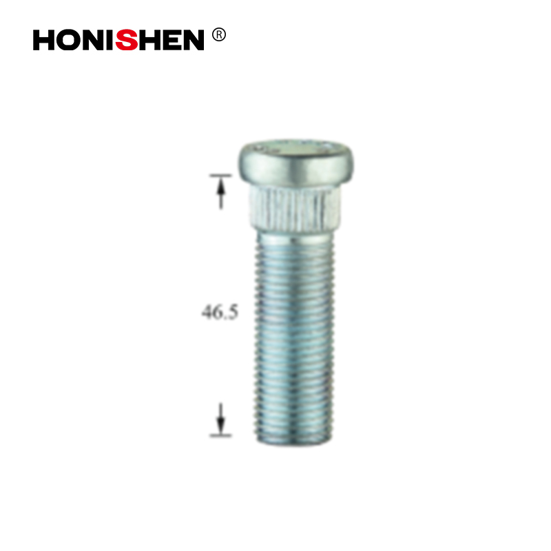 WS-327G 9/16-18 Blue Zinc Wheel Knurl Studs 98712.1