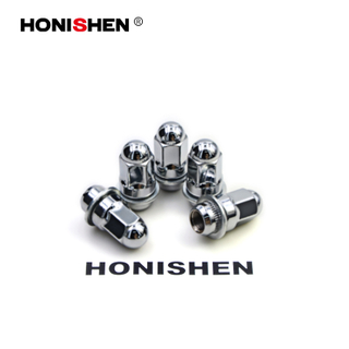 8 Grade 13/16" Hex Dome Mag Lug Nuts w/Washer 17340