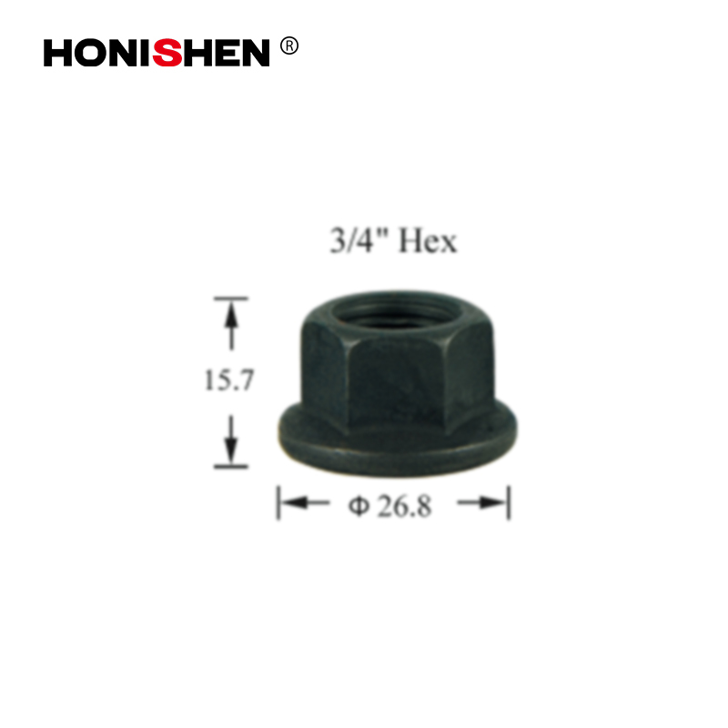 11108 3/4" Hex 0.62" Open End Bulge Acorn Lug Nuts 12x1.5 611-295