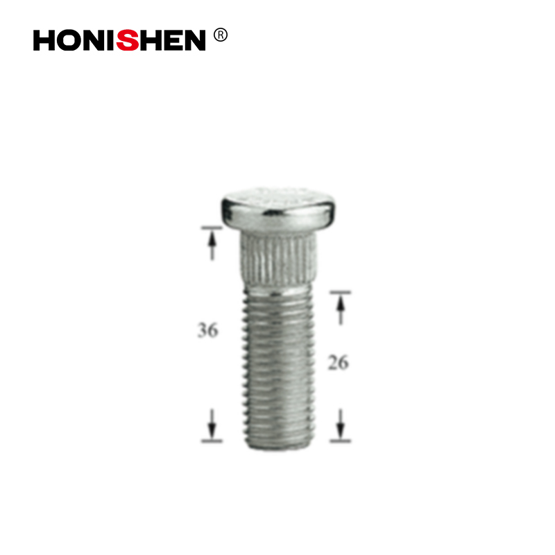M12x1.5 10.9 Grade White Zinc Knurl Studs WS-269