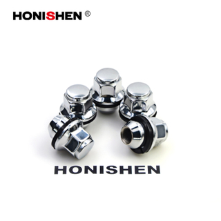 M12x1.5 Car Alloy Steel Chrome Finish 21 Hex Auto Lug Nuts 13736