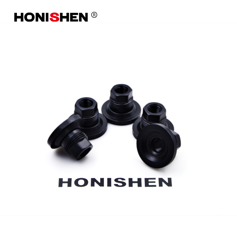 11334BK 7/8" Hex 1.30" Flat Seat Dual Thread Truck Wheel Lug Nuts 611-202.1